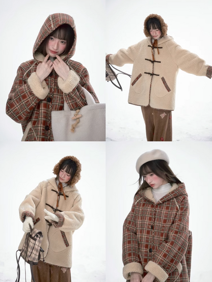 韓曉熙 - Lambswool Reversible Hooded Jacket