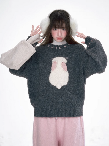 太清 - Little Bunny Pullover Knitted Sweater