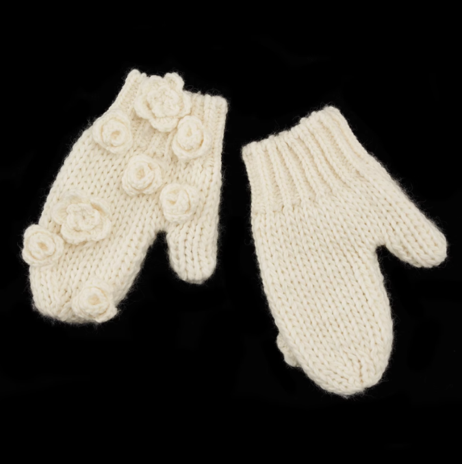 MAMC - Rose Knitted Gloves