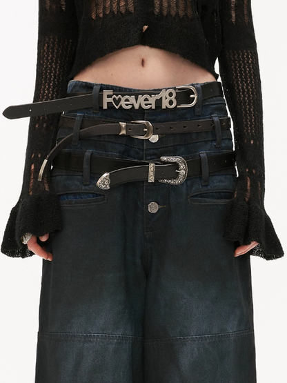 MAMC - "Forever18" Letter Buckle Belt