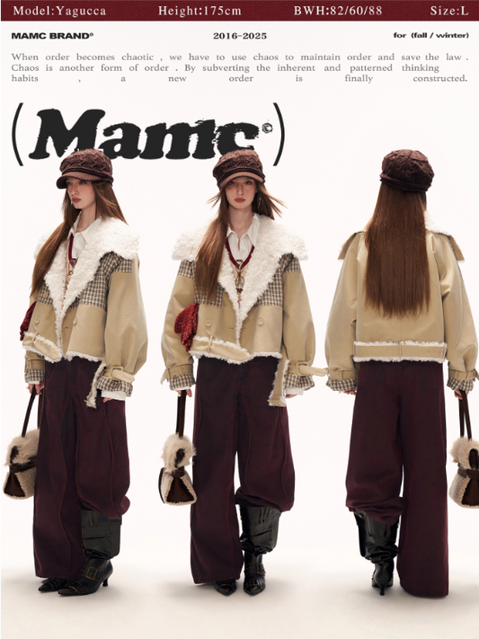 MAMC - Holiday Wave Red Straight-Leg Denim Pants WE786