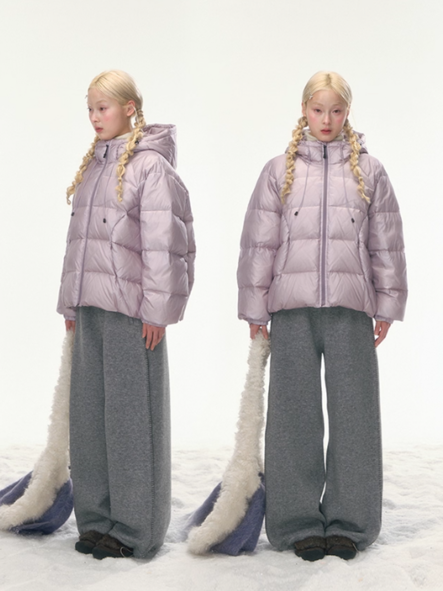 “Champagne Purple Taro Soda” Functional Down Jacket WW2025462