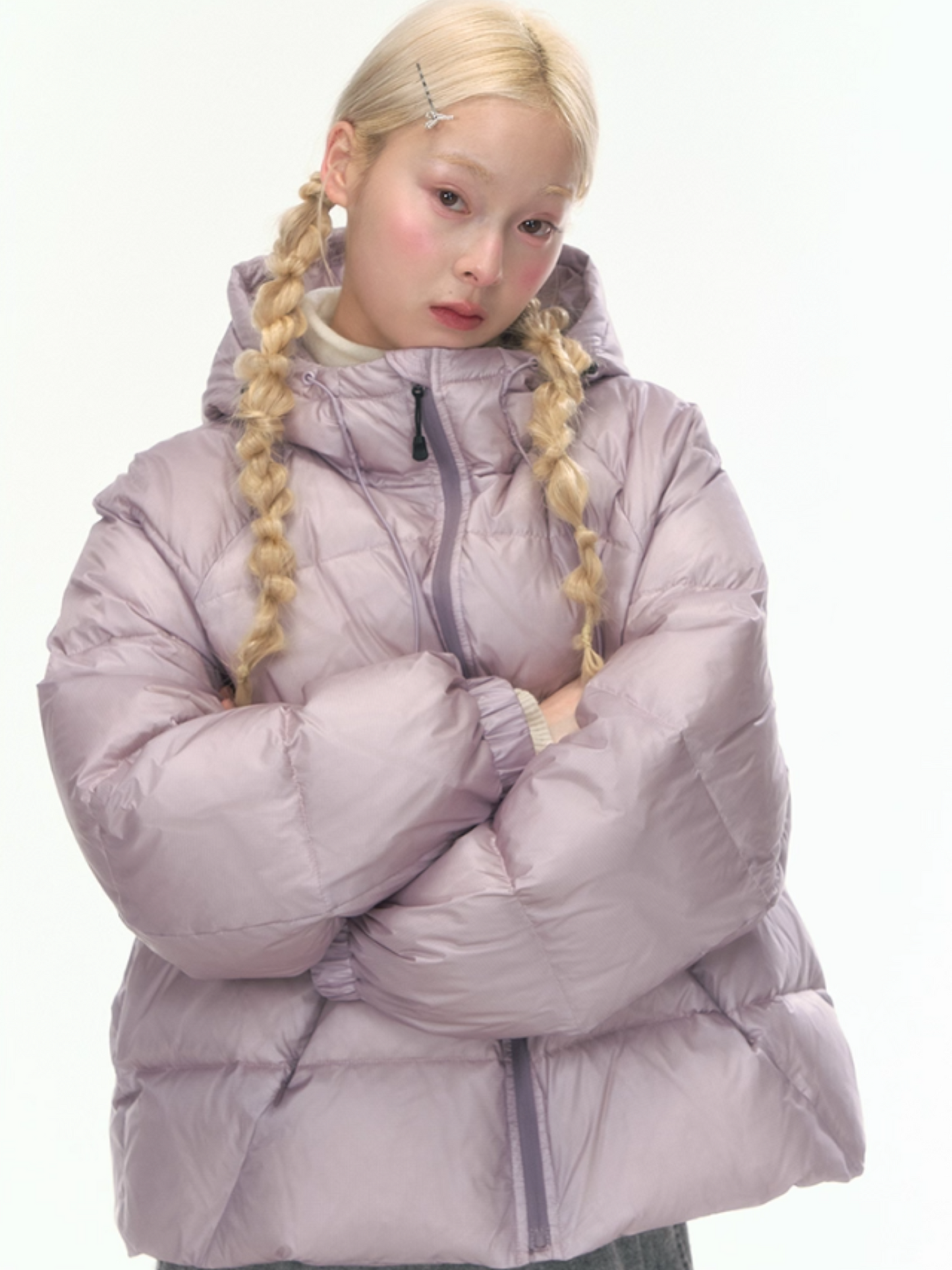 “Champagne Purple Taro Soda” Functional Down Jacket WW2025462