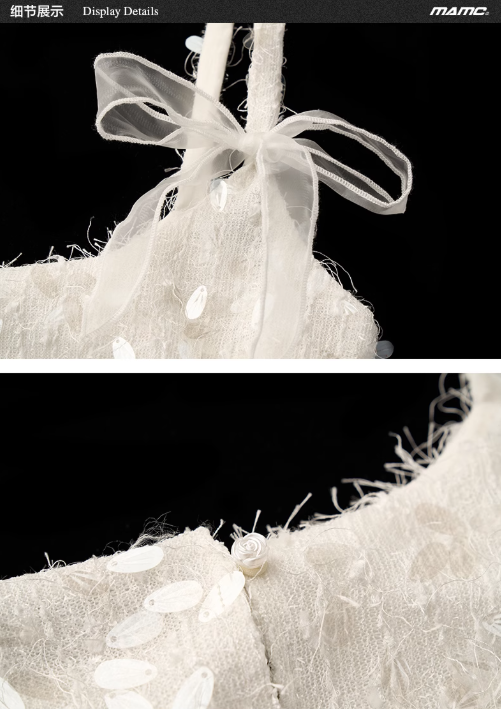 MAMC - Bow-Tie Lace Trim Cami Top