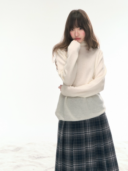 “Nordic Weave” Multicolor Wool Turtleneck Base Top LL2025479