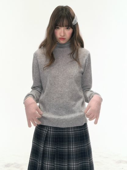 “Nordic Weave” Multicolor Wool Turtleneck Base Top LL2025479