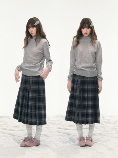 “Nordic Weave” Multicolor Wool Turtleneck Base Top LL2025479