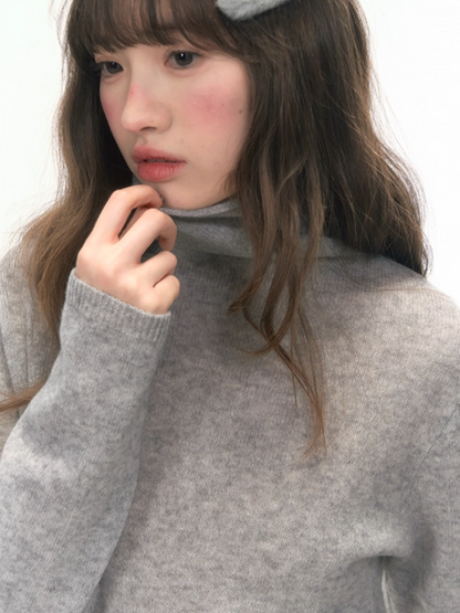 “Nordic Weave” Multicolor Wool Turtleneck Base Top LL2025479