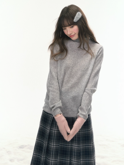 “Nordic Weave” Multicolor Wool Turtleneck Base Top LL2025479
