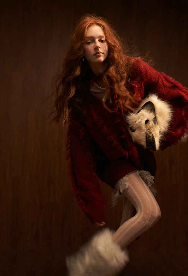 MAMC - Ancora Red Knitted Sweater