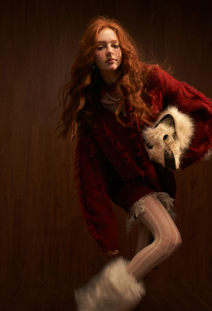 MAMC - Ancora Red Knitted Sweater