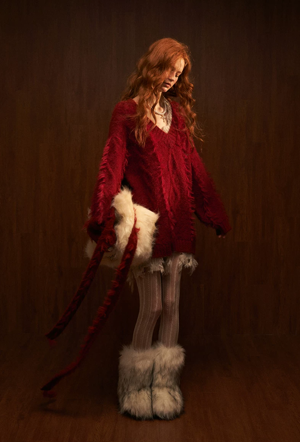 MAMC - Ancora Red Knitted Sweater