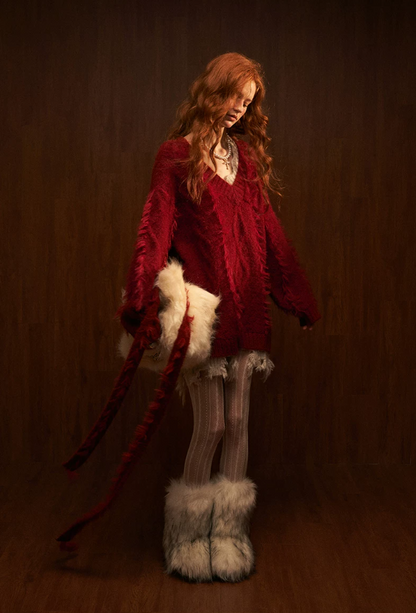 MAMC - Ancora Red Knitted Sweater