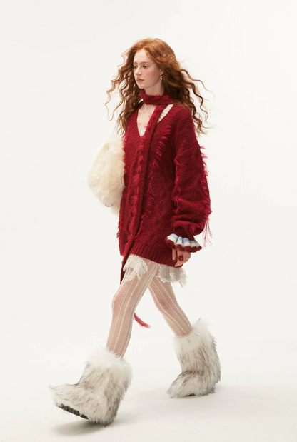 MAMC - Ancora Red Knitted Sweater