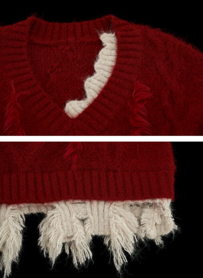 MAMC - Ancora Red Knitted Sweater