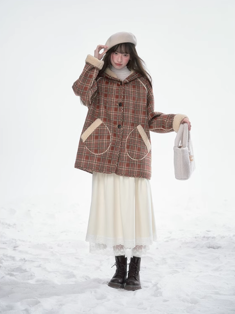 韓曉熙 - Lambswool Reversible Hooded Jacket