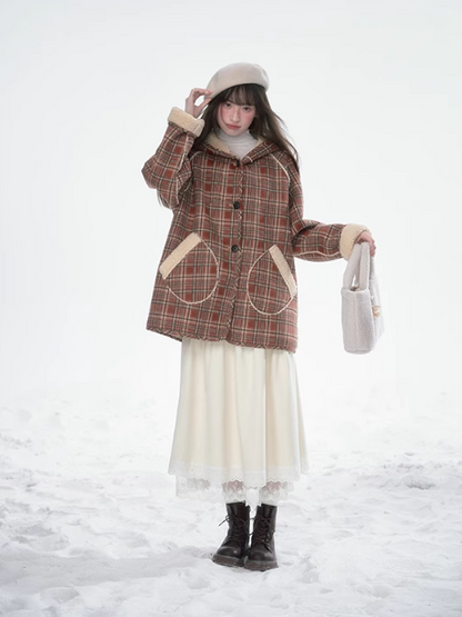 韓曉熙 - Lambswool Reversible Hooded Jacket