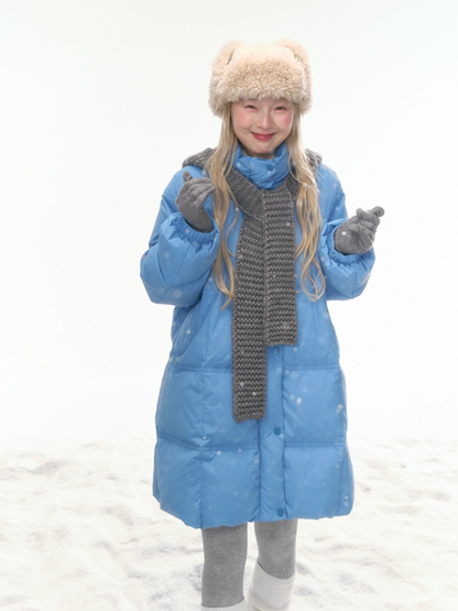 "Bluebell Snowtrace" Water Blue Down Jacket LL2025461
