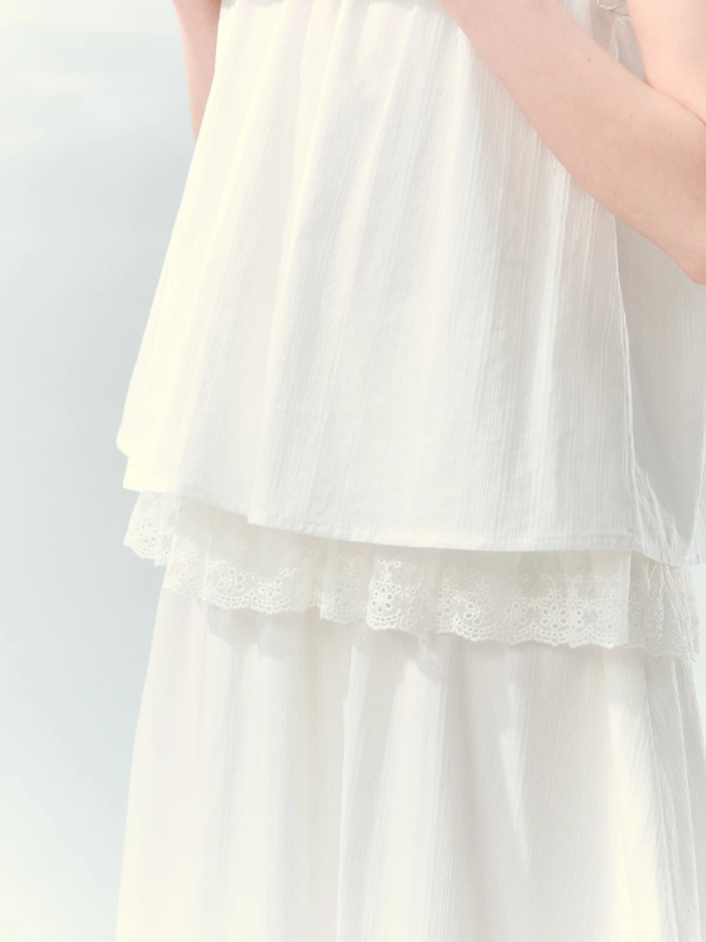 “Creamy Sweet Cocoa” Puff Sleeve Skirt Set SJ2026130