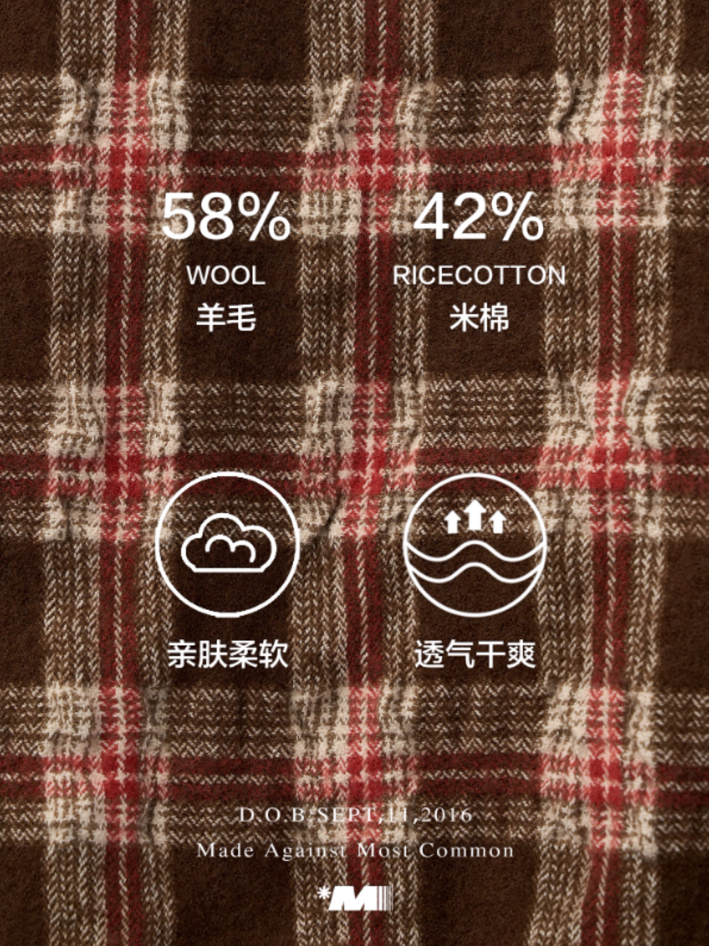 MAMC - Brown Bow Plaid Shirt Dress