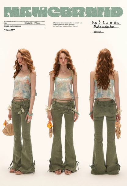 Iridescent Watercolor Sequin Cami Top WE935