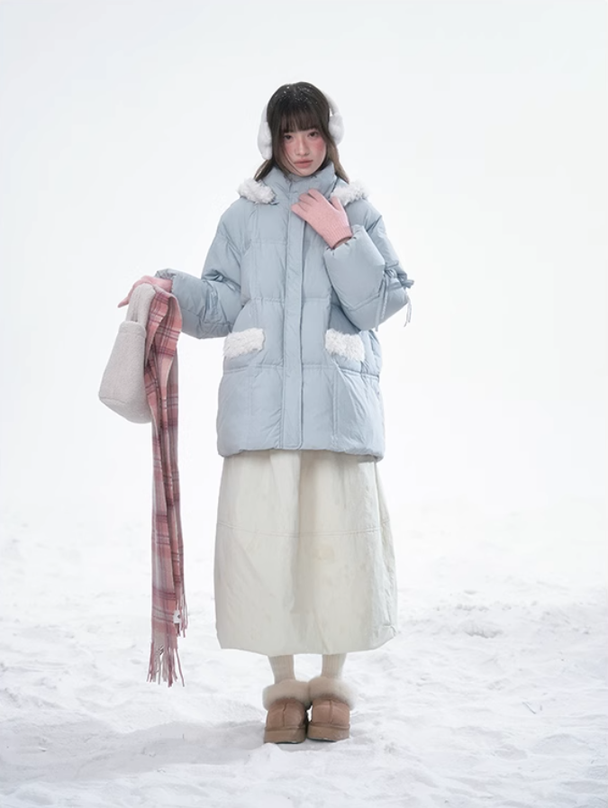 林雪仪 - Haze Blue Rabbit Ear Jacket