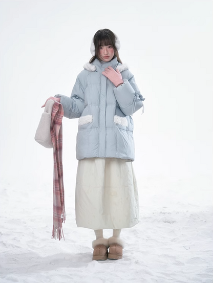 林雪仪 - Haze Blue Rabbit Ear Jacket