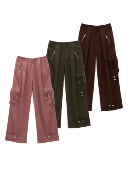MAMC - Fringe Corduroy Cargo Pants (Army Green)