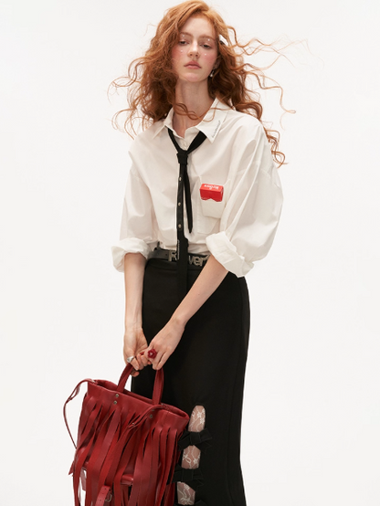 MAMC - Minimalist White Pocket Shirt