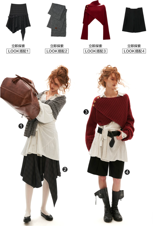 MAMC - White Striped Wrap Lantern-Sleeve Shirt