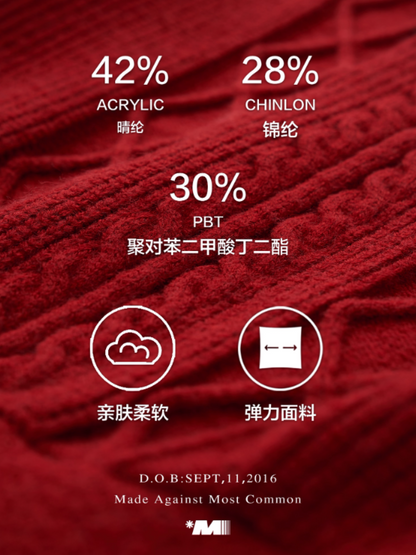Red Plaid Off-Shoulder Knit Dress WE724