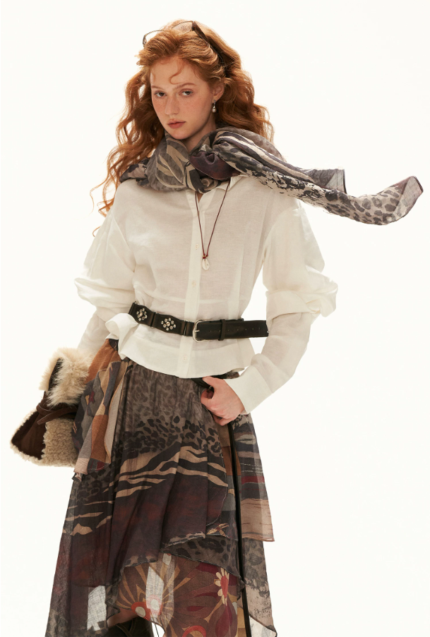 MAMC - Leopard Print & Zebra Stripe Textured Scarf Shawl