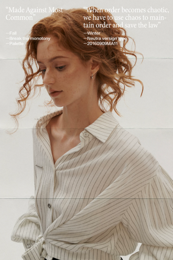 MAMC - White French Striped Wrap Waist Shirt