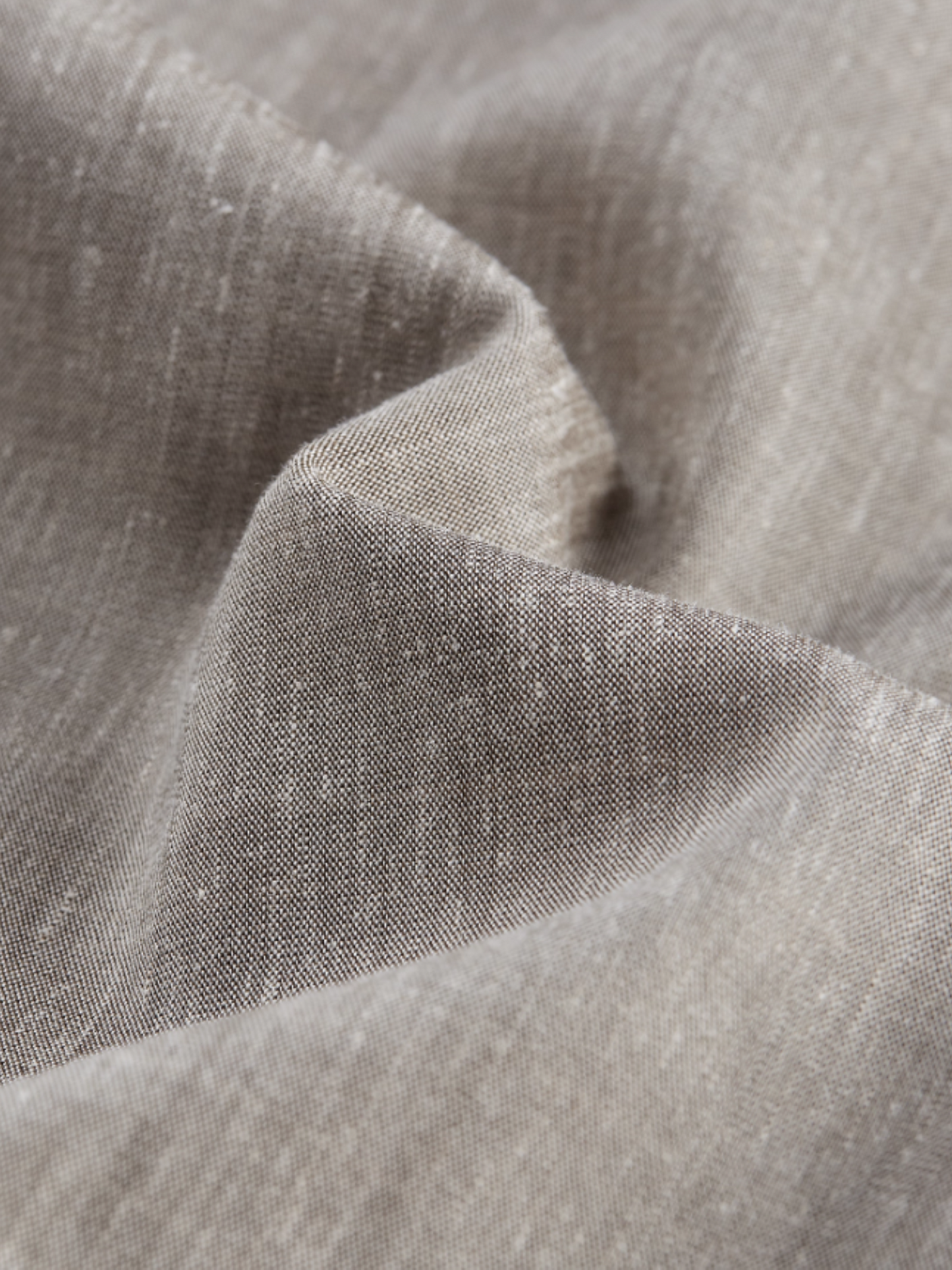 FUSSED Misty Forest Flowy Linen Blend Dress – Gray-Brown Green FOF-25SS135