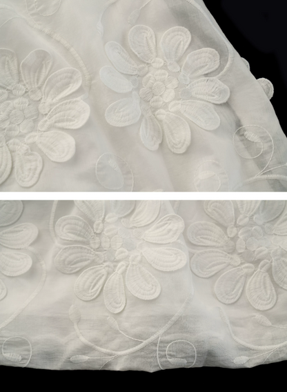 MAMC - "Pure Bloom Mood" 3D Floral Strapless Mini Dress