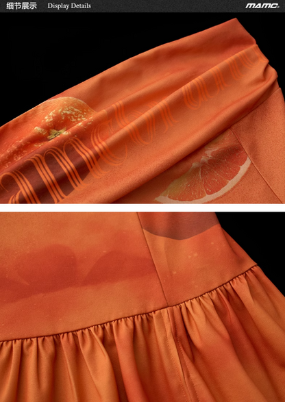 MAMC - Citrus Escape Strapless Dress