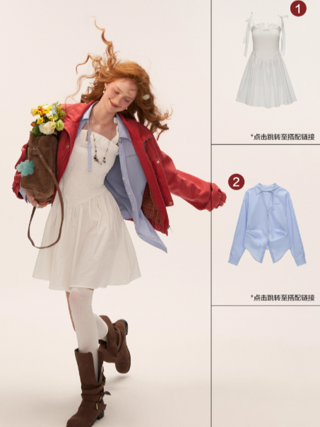 MAMC - Red Cropped Utility Jacket with Stand Collar WE734