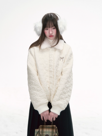 “Snow Bunny Flight Plan” Quilted Short Jacket CJ2025289