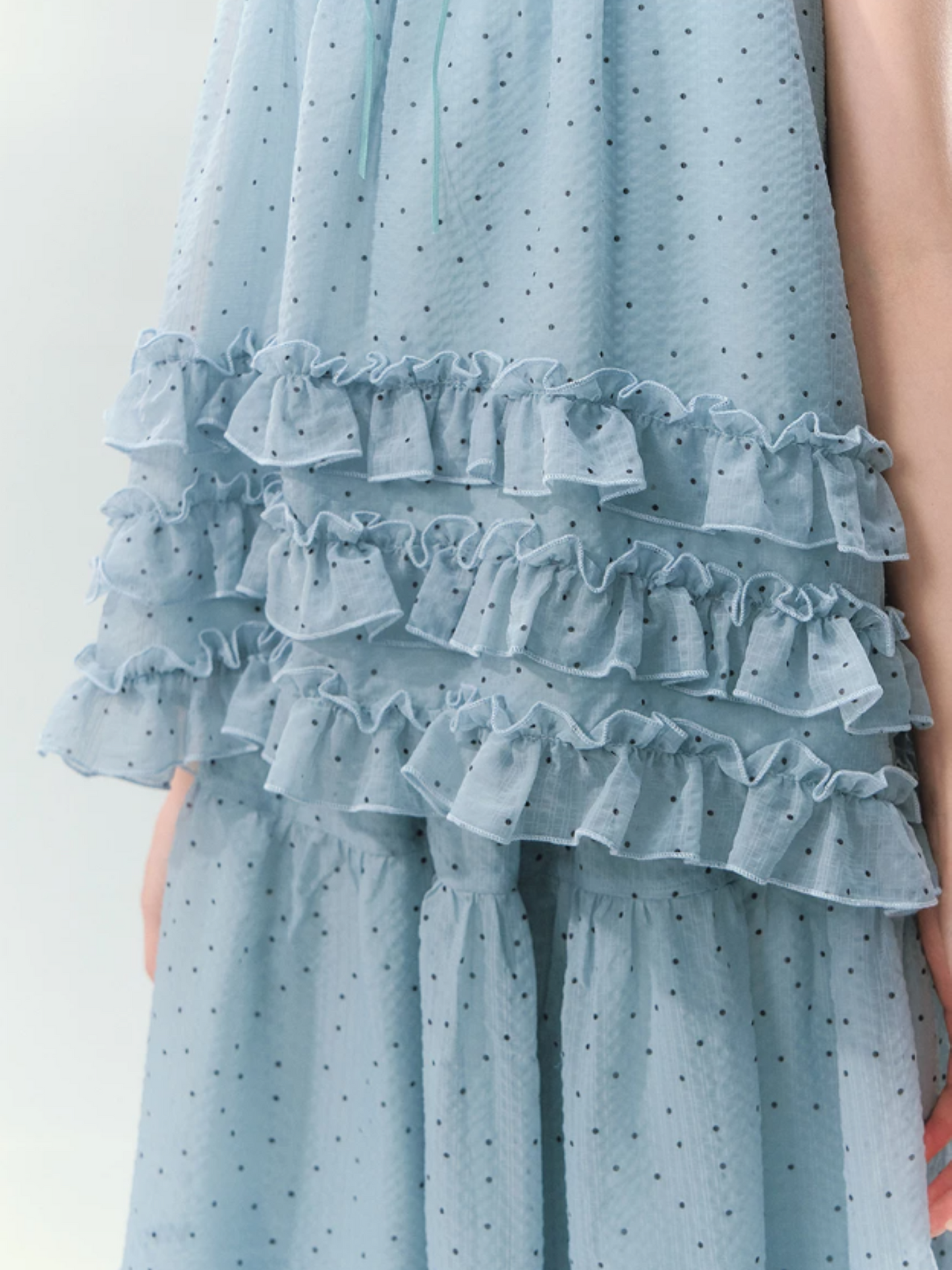 “Sea Salt Layers” Polka Dot Princess Skirt Set LL2026150