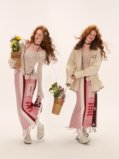 MAMC - Mohair Striped Hooded Sweater WE801