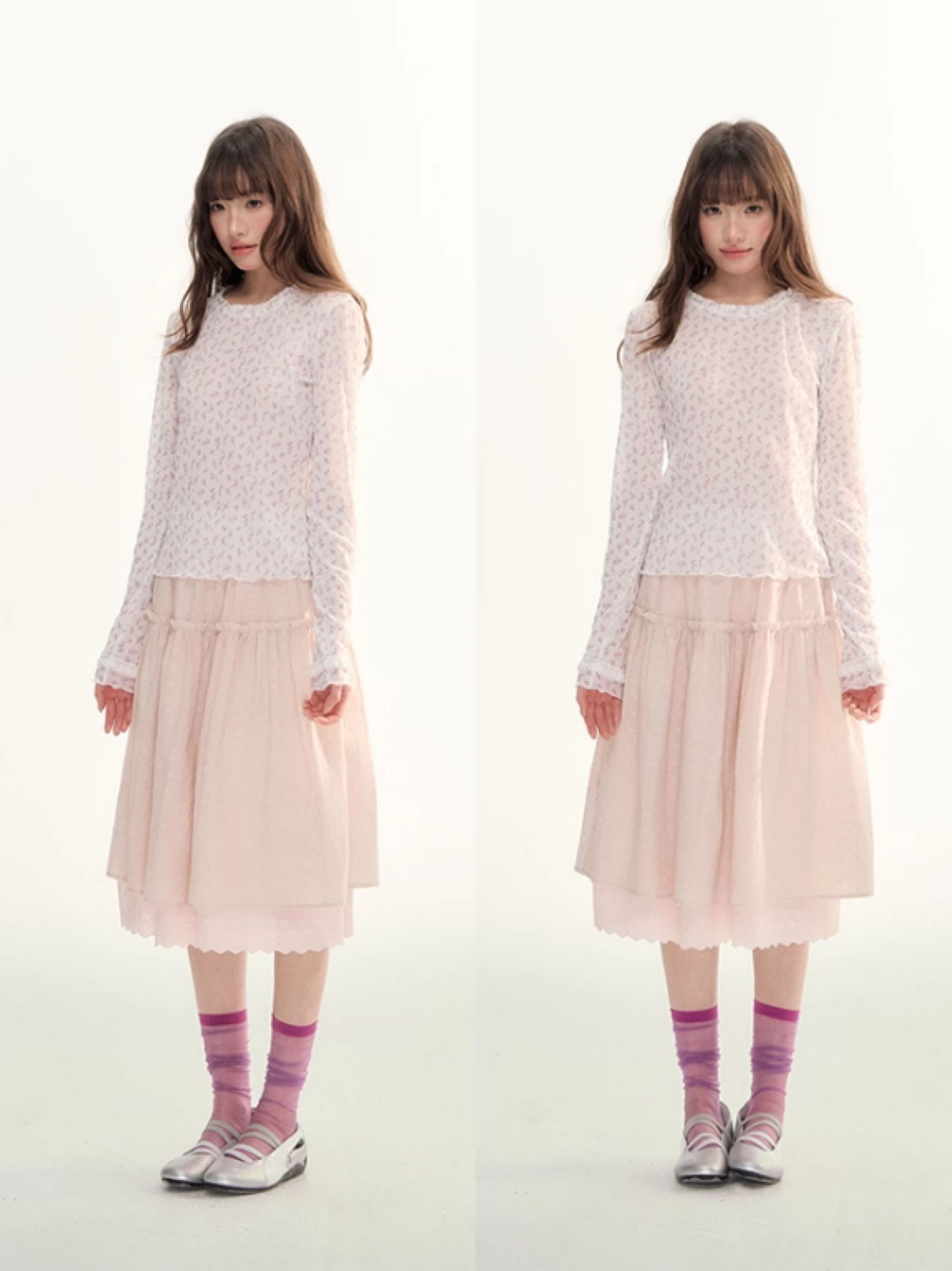 Ash Fir Crochet Lace Cardigan Set LL2026093