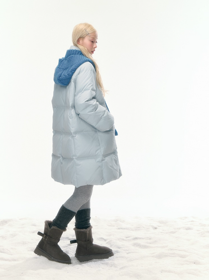 "Bluebell Snowtrace" Clear Sky Blue Down Jacket LL2025461