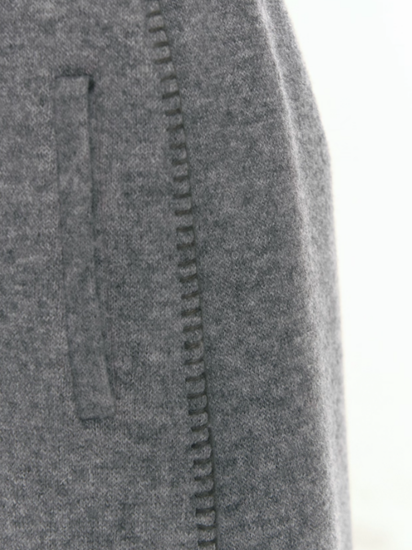 "Trace Line" Contrast-Embroidery Elastic Knit Pants LL2025466