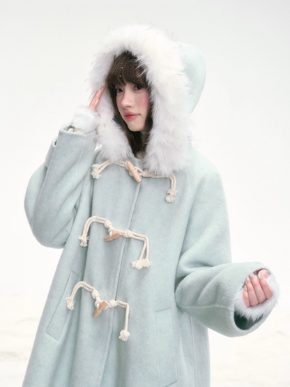 "Tundra Whispers" Wool Coat – Mint LL2025319