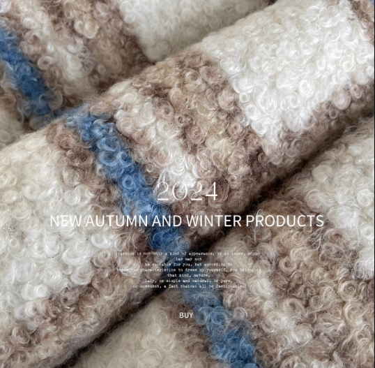 Zzouu - Blue Coffee Imitation Fur Jacket