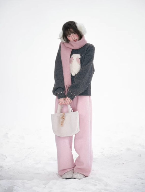 太清 - Little Bunny Pullover Knitted Sweater