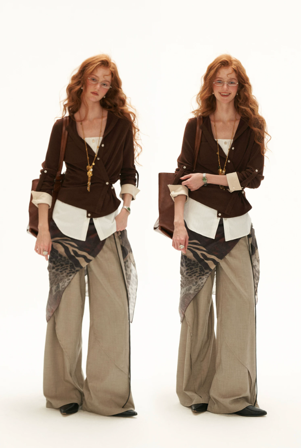 MAMC - Leopard Print & Zebra Stripe Textured Scarf Shawl