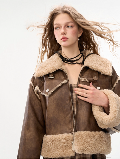 MAMC - Melade Faux Shearling Collar Jacket