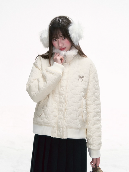 “Snow Bunny Flight Plan” Quilted Short Jacket CJ2025289