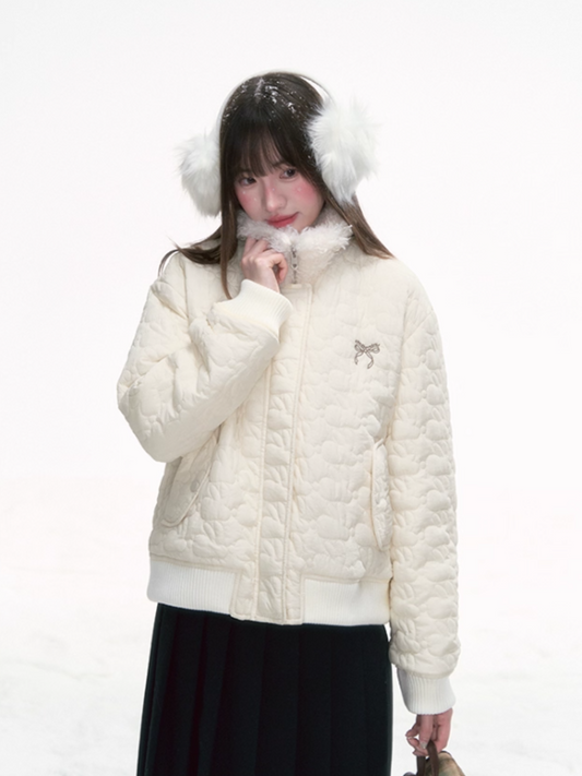 “Snow Bunny Flight Plan” Quilted Short Jacket CJ2025289
